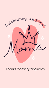 Super Moms Greeting TikTok video Image Preview
