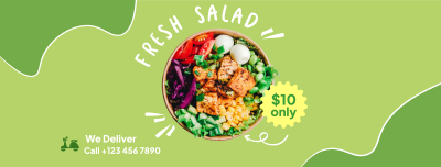 Fresh Salad Delivery Facebook cover Image Preview