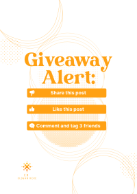 Giveaway Alert Instructions Poster Image Preview