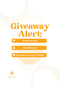 Giveaway Alert Instructions Poster Image Preview