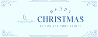 Christmas Holiday Ornament Facebook cover Image Preview