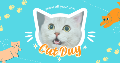 Show off your cat! Facebook Ad Image Preview