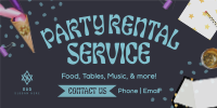 Party Rental Playful Twitter Post Image Preview