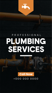 Plumbing Services Instagram story Image Preview