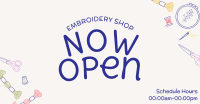 Cute Embroidery Shop Facebook ad Image Preview