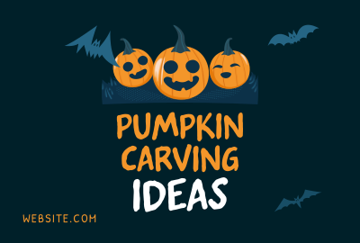 Halloween Pumpkin Carving Pinterest board cover Image Preview
