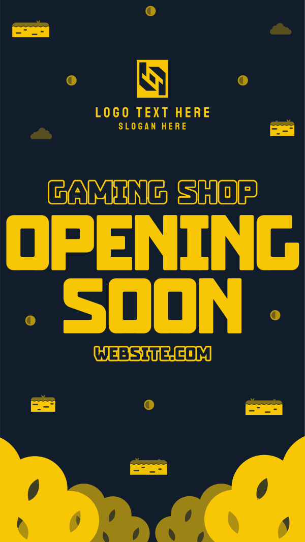 Game Shop Opening Instagram Story Design