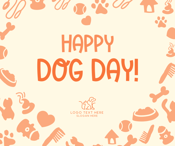 Dog Day Heart Facebook Post Design Image Preview