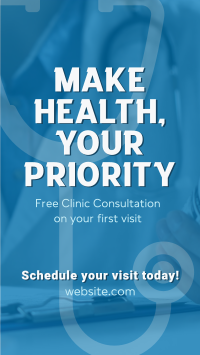 Clinic Medical Consultation Instagram reel Image Preview