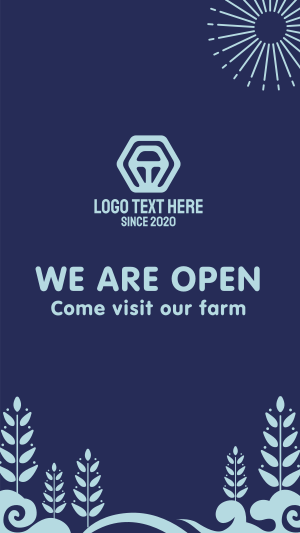 Farm Welcome Page Instagram story