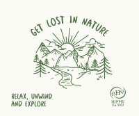 Lost In Nature Facebook Post Design