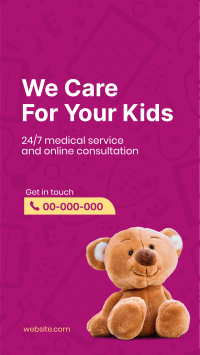 Pediatric Care Facebook Story Design