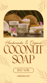 Organic Coconut Soap Facebook Story Image Preview