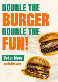 Burger Day Promo Poster Design