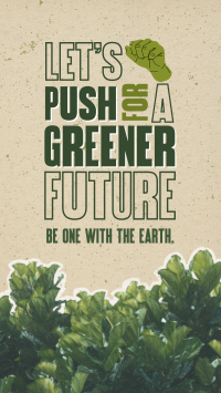 Green Earth Ecology Facebook Story Design