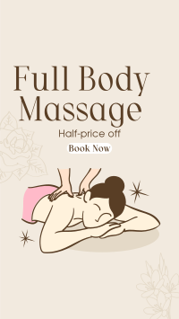 Body Massage Promo TikTok Video Design