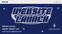 Y2K Website Launch Animation Preview