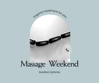 Massage Weekend Facebook Post Design