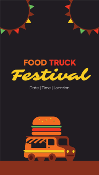 Festive Food Truck Facebook Story Design