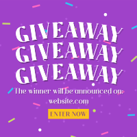 Confetti Giveaway Announcement Linkedin Post Image Preview