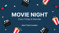 Fun Movie Night Facebook Event Cover Image Preview