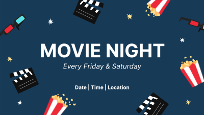 Fun Movie Night Facebook event cover Image Preview