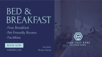 Bed and Breakfast Services Facebook Event Cover Design