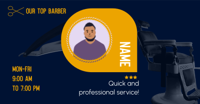 Top Barber Spotlight Facebook ad Image Preview