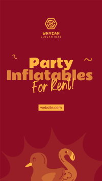 Party Inflatables Rentals Facebook Story Design