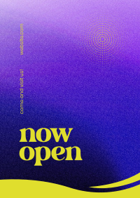 Now Open Poster Design