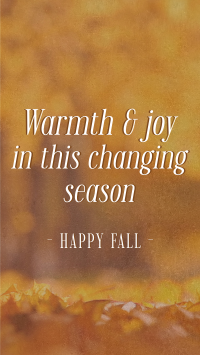 Autumn Season Quote Facebook Story Design