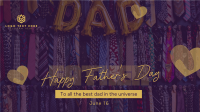 Admiring Best Dads Facebook Event Cover Design