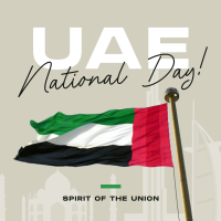 UAE National Flag Instagram post Image Preview