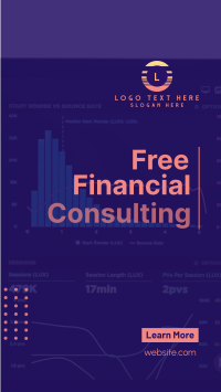 Simple Financial Consulting Facebook story Image Preview