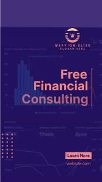 Simple Financial Consulting Facebook story Image Preview
