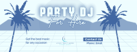 Synthwave DJ Party Service Facebook Cover Design