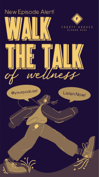 Walk Wellness Podcast TikTok Video Image Preview