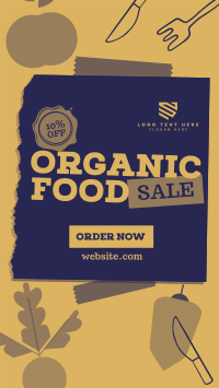 Organic Food Sale TikTok Video Design