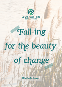 Collage Autumn Greeting Flyer Design