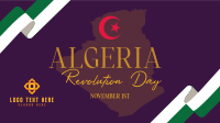 Algerian Revolution Facebook event cover Image Preview