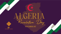 Algerian Revolution Facebook Event Cover Design