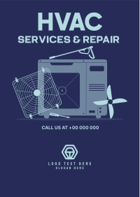 Best HVAC Service Flyer Image Preview