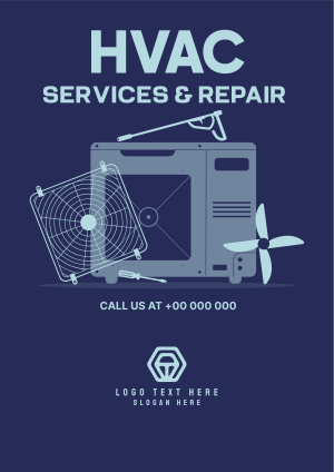 Best HVAC Service Flyer Image Preview