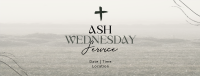 Minimalist Ash Wednesday Facebook Cover Design