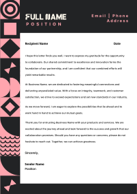 Geometric Galore Letterhead Image Preview