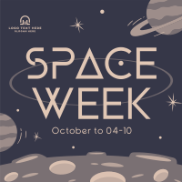 Space Week Event Instagram Post Design
