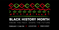 Black History Month Pattern Facebook ad Image Preview