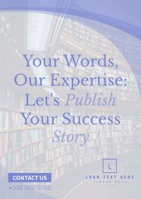 Let's Publish Your Story Poster Design