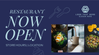 Restaurant Open Facebook Event Cover Design