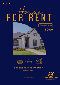 House Town Rent Poster Design